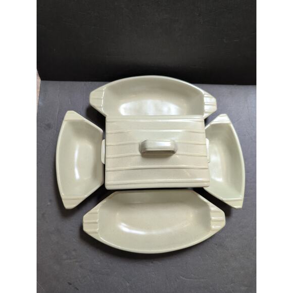 Mid Century Hoenig of California Ceramic Lazy Susan Serving Piece - Picture 1 of 16